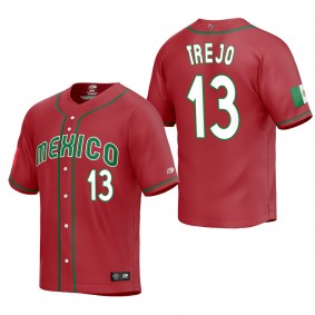 Alan Trejo Mexico Baseball Red 2023 World Baseball Classic Replica Jersey