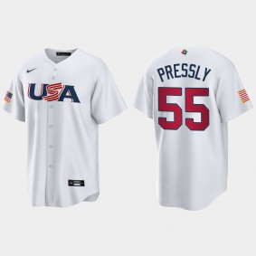 Ryan Pressly Houston Astros 2023 World Baseball Classic USA Replica Jersey - White