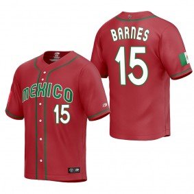 Austin Barnes Mexico Baseball Red 2023 World Baseball Classic Replica Jersey