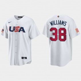 Devin Williams Milwaukee Brewers 2023 World Baseball Classic USA Replica Jersey - White