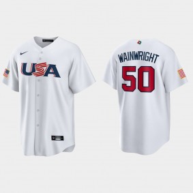 Adam Wainwright St. Louis Cardinals 2023 World Baseball Classic USA Replica Jersey - White