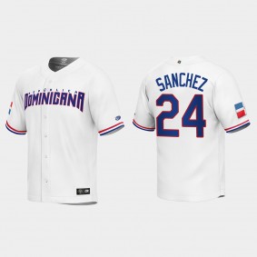 Gary Sanchez Dominican Republic Baseball 2023 World Baseball Classic Replica Jersey - White