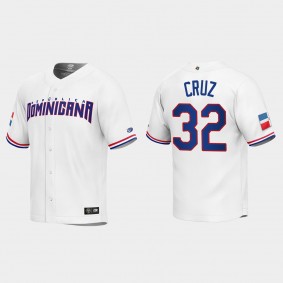 Nelson Cruz Dominican Republic Baseball 2023 World Baseball Classic Replica Jersey - White