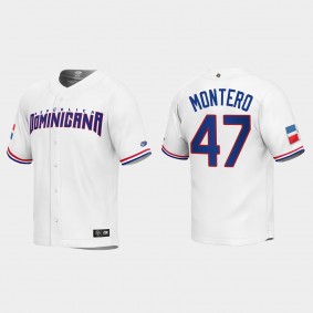 Rafael Montero Dominican Republic Baseball 2023 World Baseball Classic Replica Jersey - White