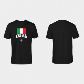 Men's Italy Baseball Black 2023 World Baseball Classic T-Shirt