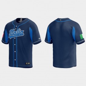 Italy Baseball 2023 World Baseball Classic Jersey - Navy