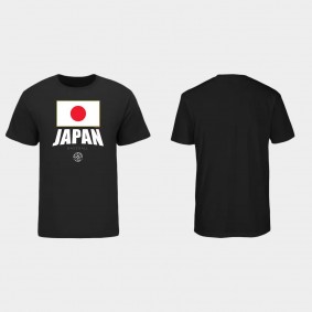 Men's Japan Baseball Black 2023 World Baseball Classic T-Shirt