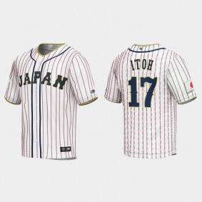 Hiromi Itoh Japan Baseball 2023 World Baseball Classic Jersey - White