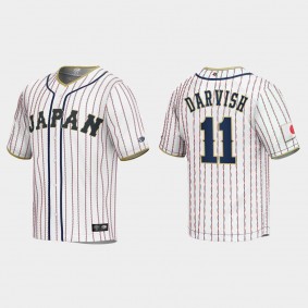 Yu Darvish Japan Baseball 2023 World Baseball Classic Jersey - White