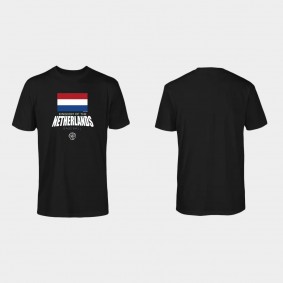 Men's Netherlands Baseball Black 2023 World Baseball Classic T-Shirt