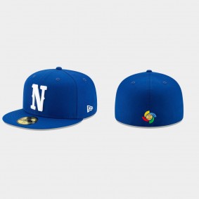 Men's Nicaragua Baseball 2021 World Baseball Classic Royal Qualifier 59FIFTY Fitted Hat