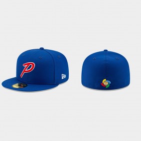 Men's Philippines Baseball 2021 World Baseball Classic Blue Qualifier 59FIFTY Fitted Hat
