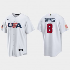 Trea Turner Philadelphia Phillies 2023 World Baseball Classic USA Replica Jersey - White