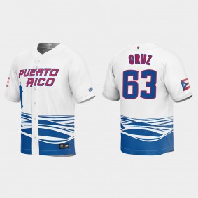 Fernando Cruz Puerto Rico Baseball 2023 World Baseball Classic Jersey - White