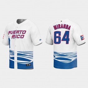 Jose Miranda Puerto Rico Baseball 2023 World Baseball Classic Jersey - White