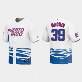 Vimael Machin Puerto Rico Baseball 2023 World Baseball Classic Jersey - White