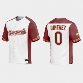 Andres Gimenez Venezuela Baseball 2023 World Baseball Classic Replica Jersey - White