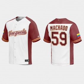Andres Machado Venezuela Baseball 2023 World Baseball Classic Replica Jersey - White