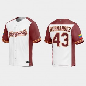 Carlos Hernandez Venezuela Baseball 2023 World Baseball Classic Replica Jersey - White