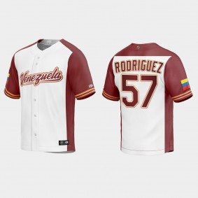 Eduardo Rodriguez Venezuela Baseball 2023 World Baseball Classic Replica Jersey - White