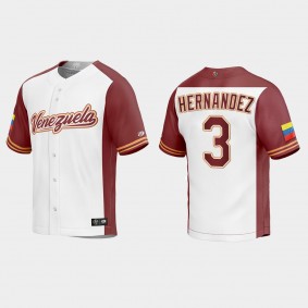 Elieser Hernandez Venezuela Baseball 2023 World Baseball Classic Replica Jersey - White