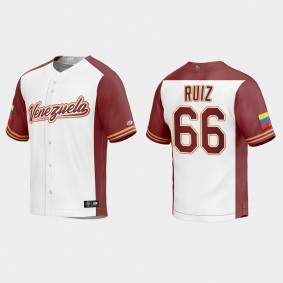 Jose Ruiz Venezuela Baseball 2023 World Baseball Classic Replica Jersey - White