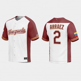 Luis Arraez Venezuela Baseball 2023 World Baseball Classic Replica Jersey - White