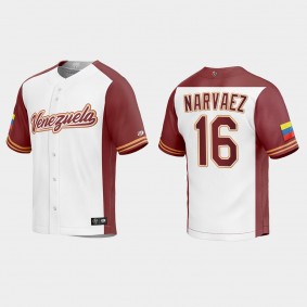 Omar Narvaez Venezuela Baseball 2023 World Baseball Classic Replica Jersey - White