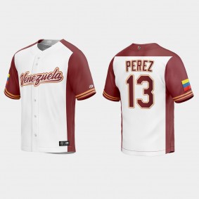 Salvador Perez Venezuela Baseball 2023 World Baseball Classic Replica Jersey - White