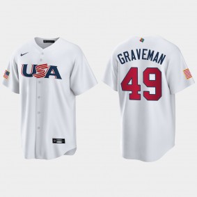 Kendall Graveman Chicago White Sox 2023 World Baseball Classic USA Replica Jersey - White