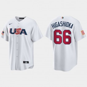 Kyle Higashioka New York Yankees 2023 World Baseball Classic USA Replica Jersey - White